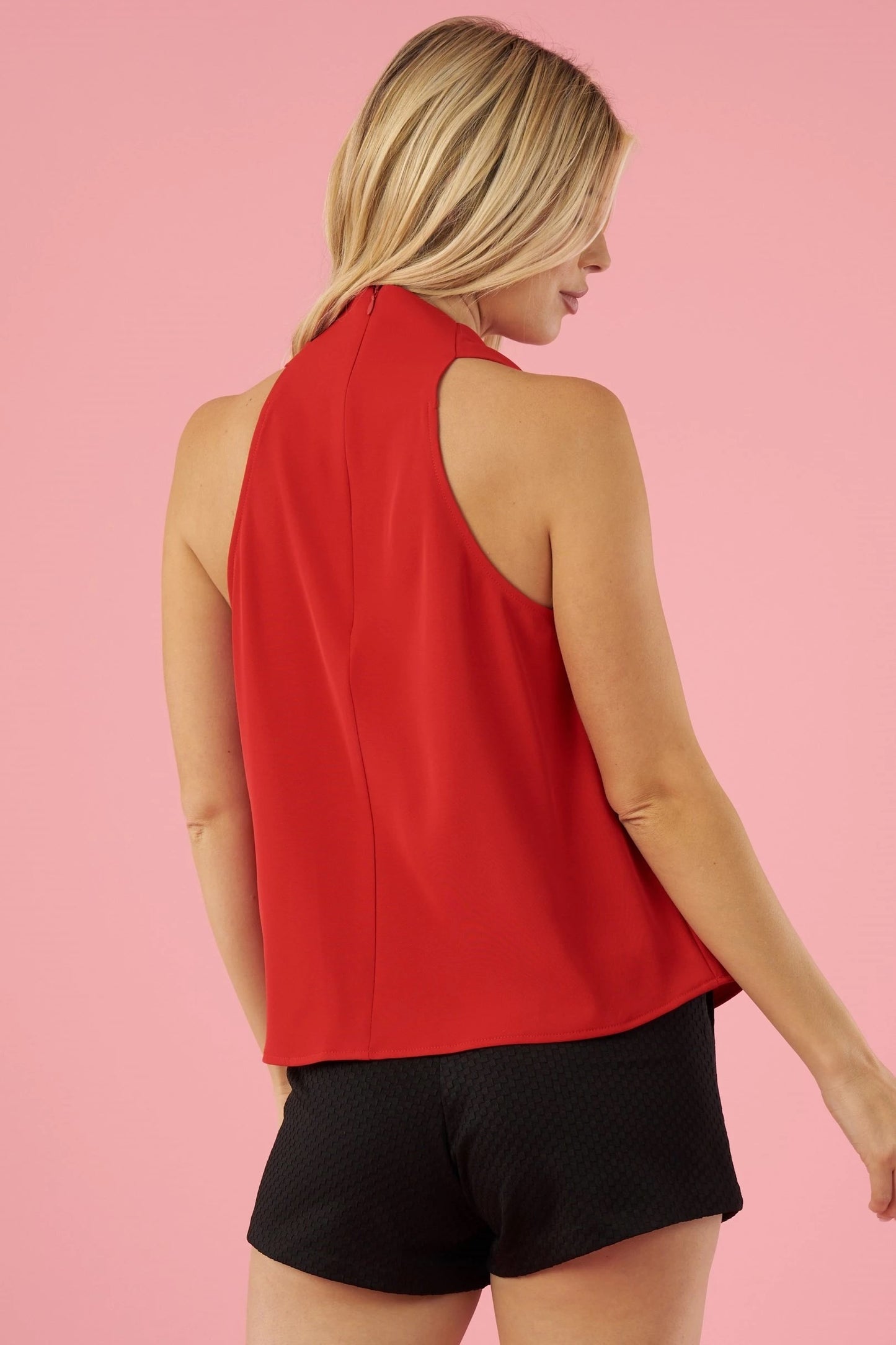 Draped Cowl Neck Top