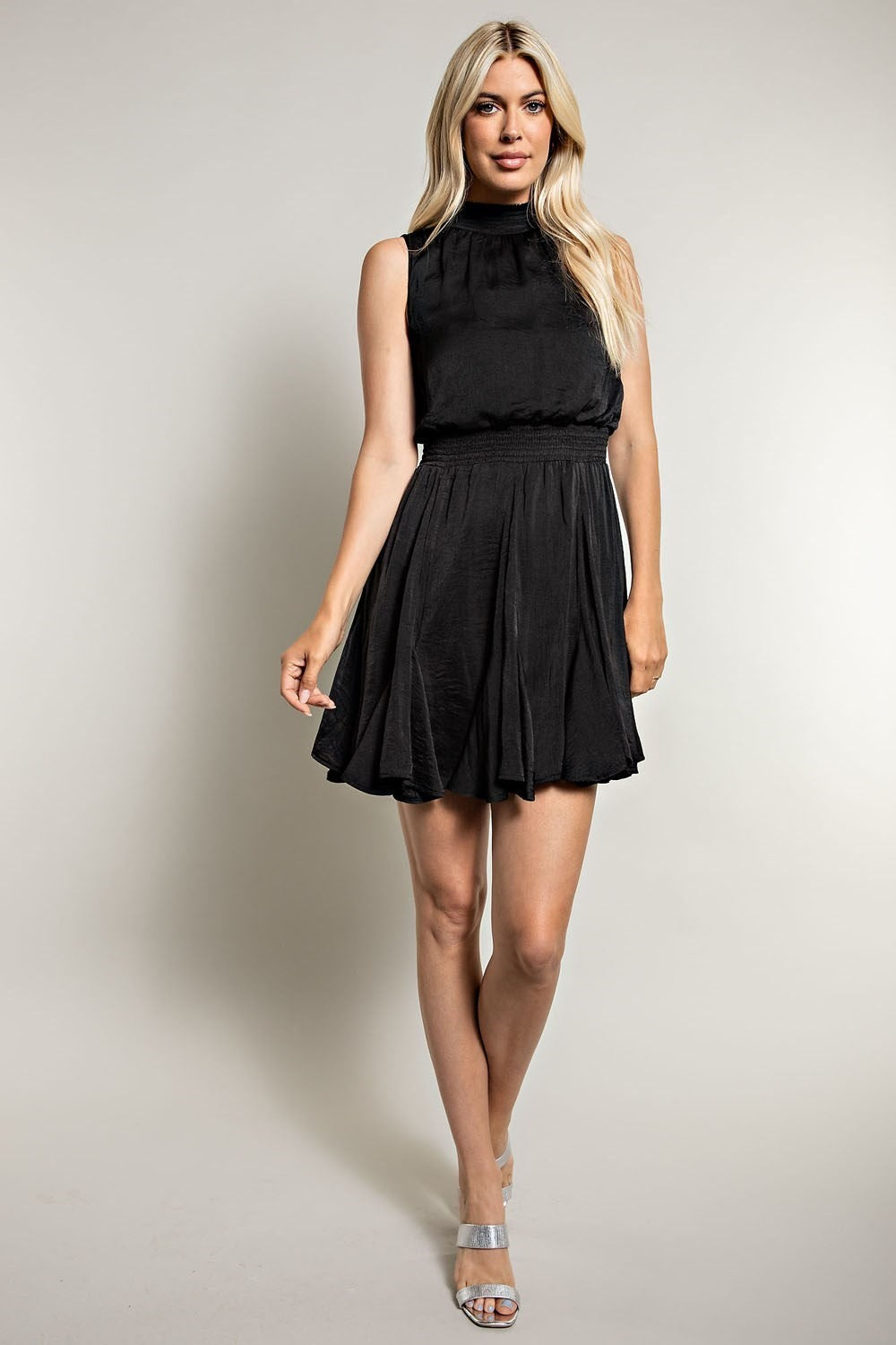 Sleeveless Smocked Dress