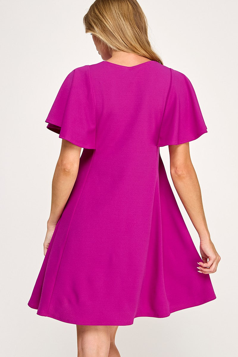 Solid swing dress