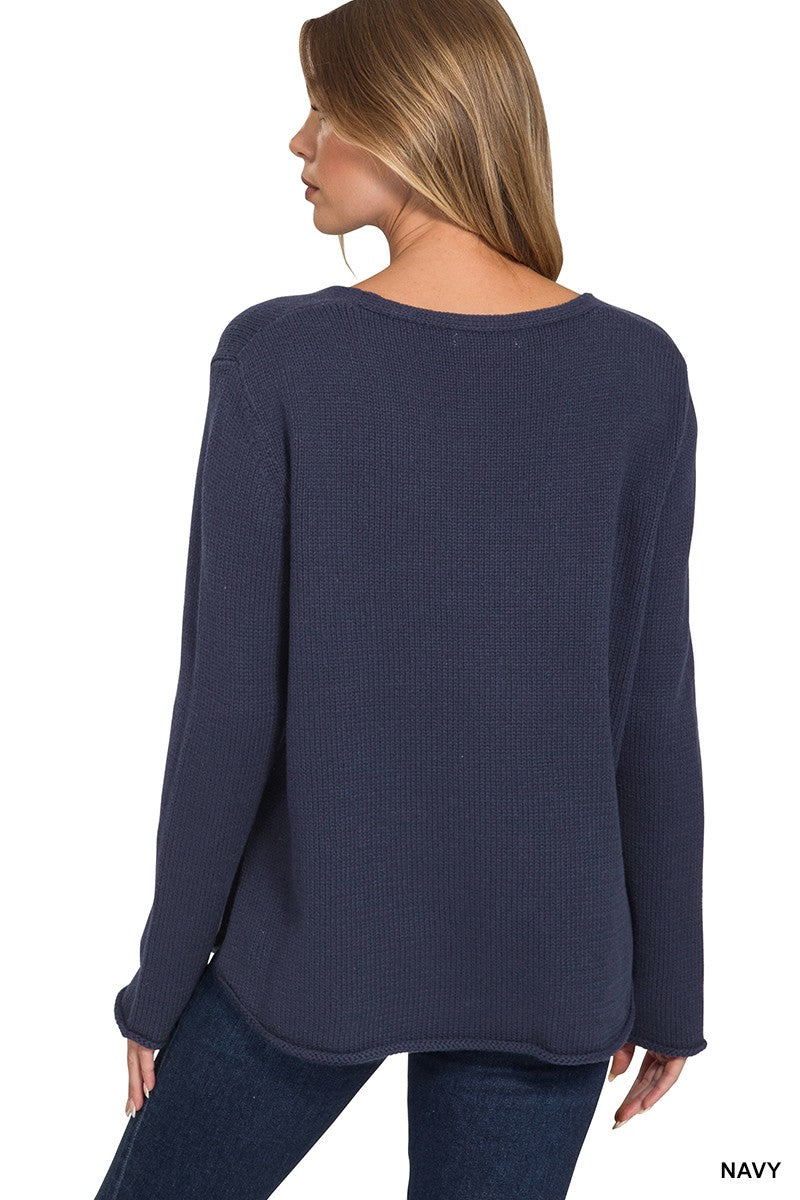 Beach V Neck Sweater