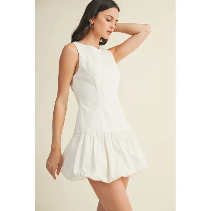 Structured Bodice Voluminous Bubble Dress