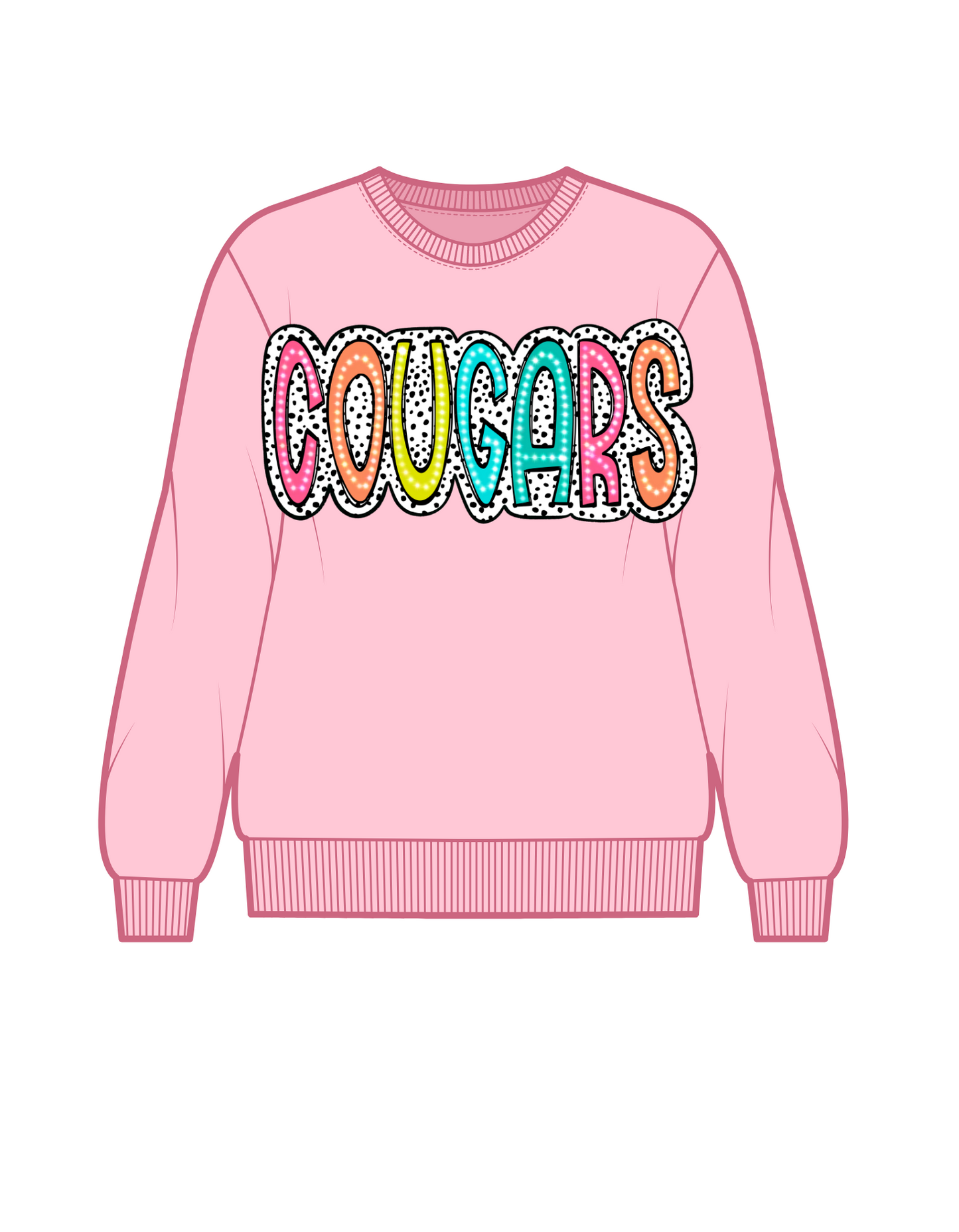 pink Cougars Sweatshirt