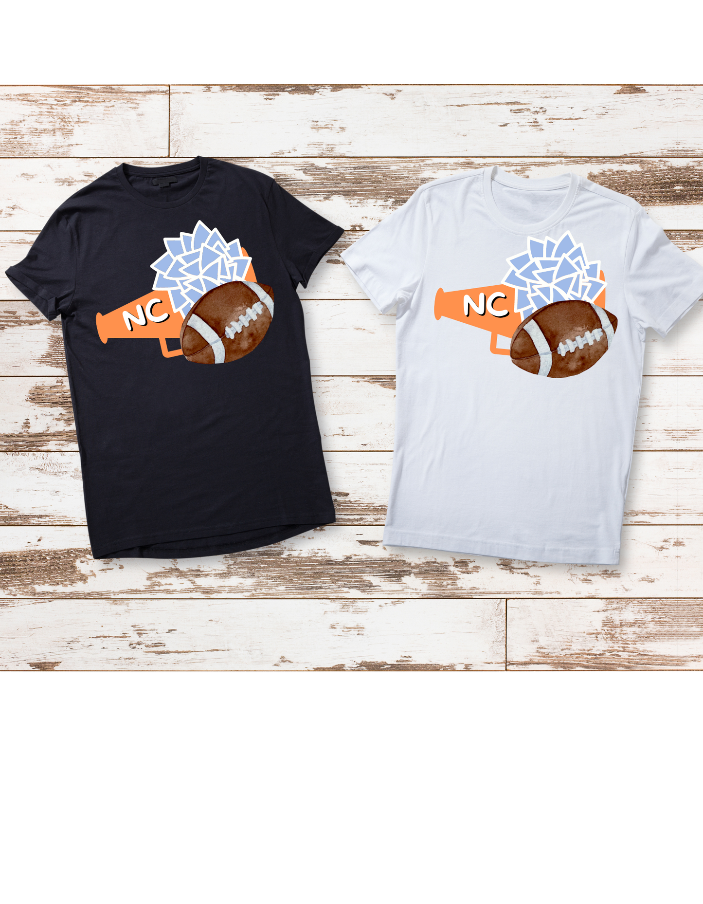 NC football/ megaphone