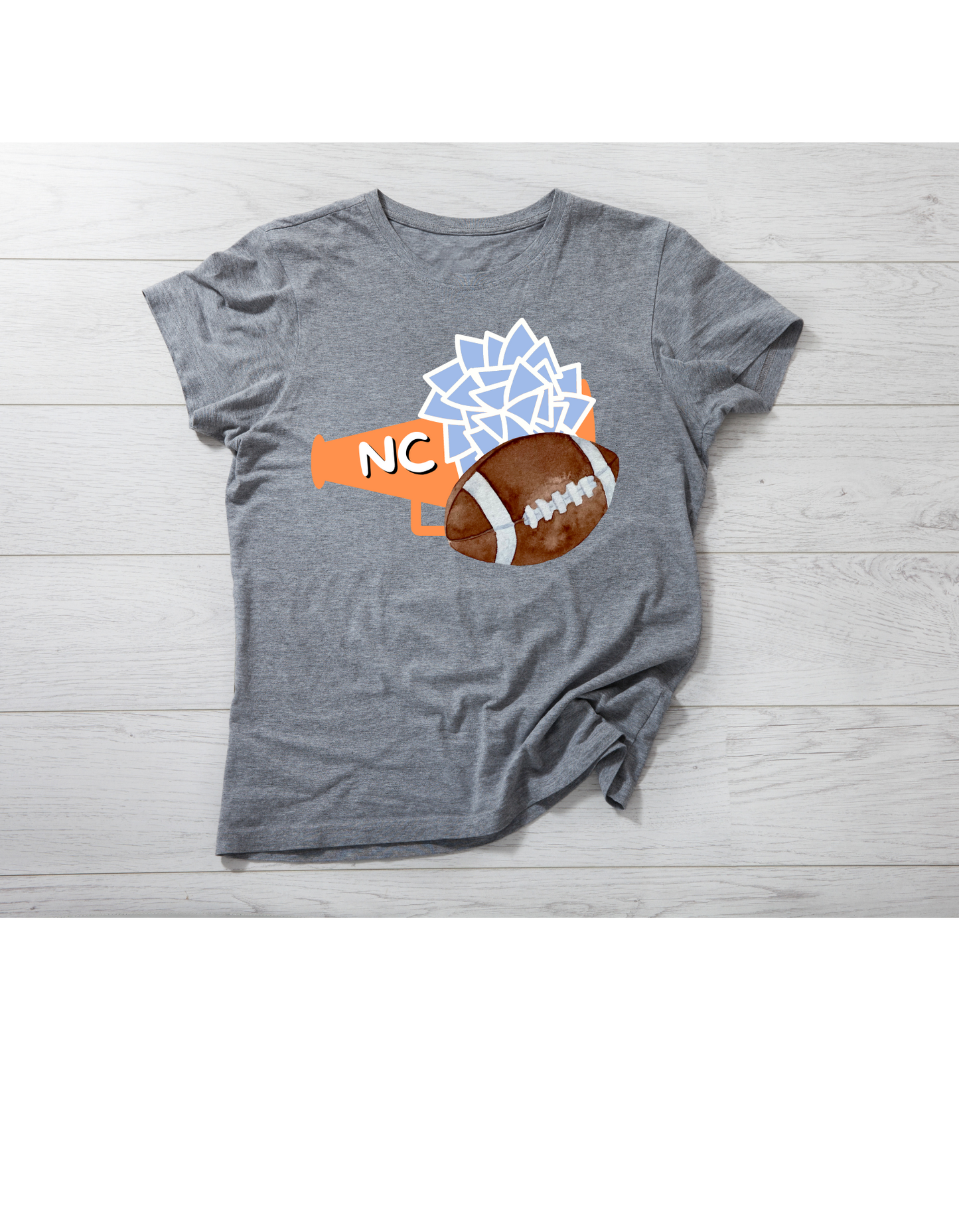 NC football/ megaphone