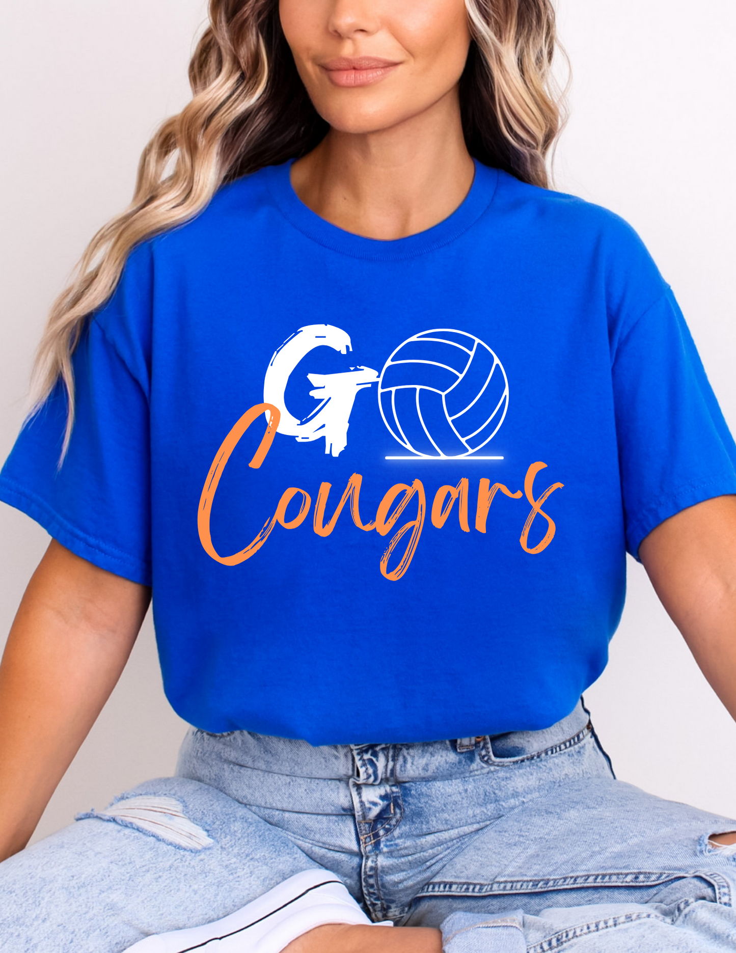 Royal volleyball cougars tshirt