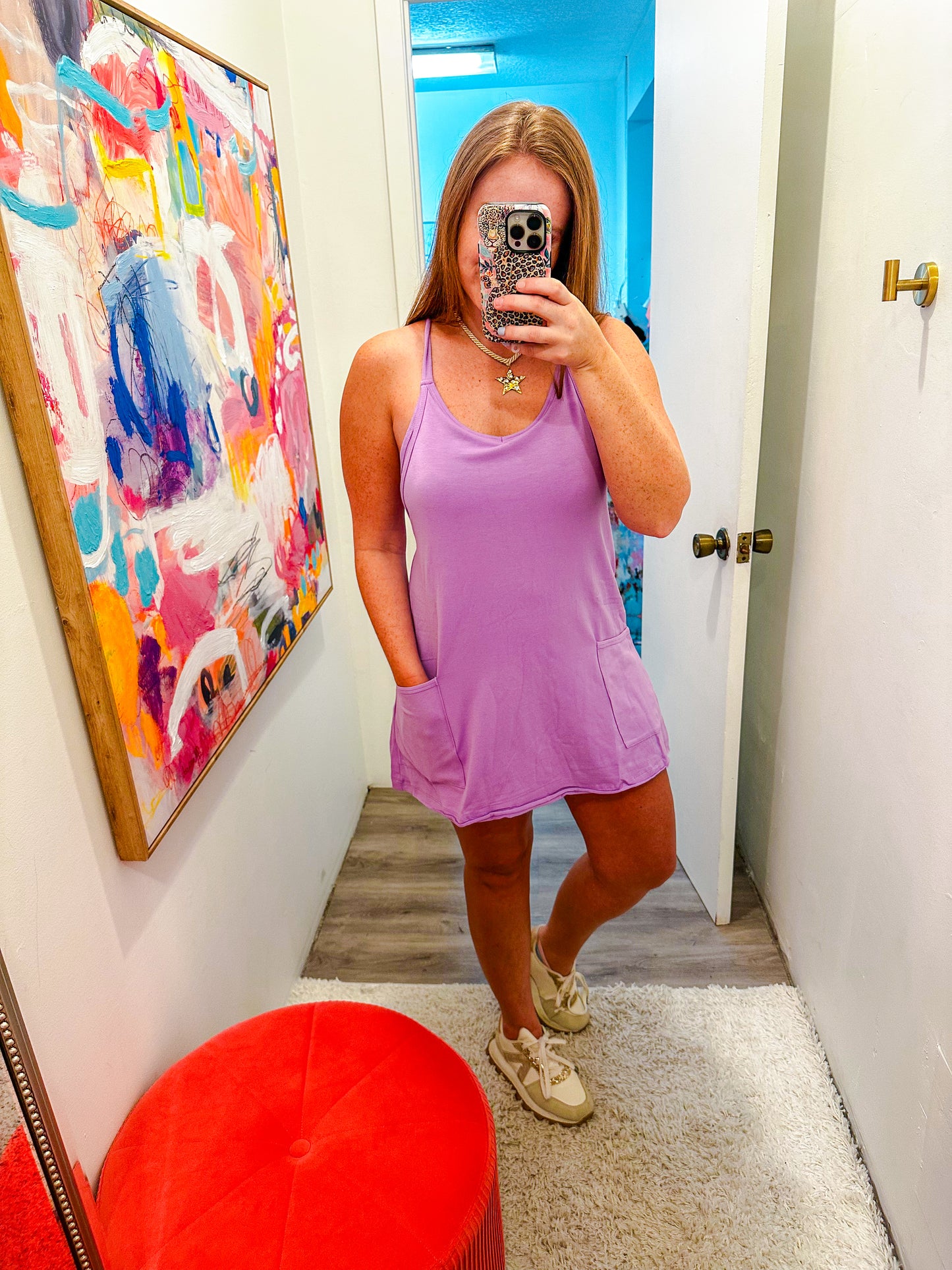 Mini Dress With Built-in Romper Liner