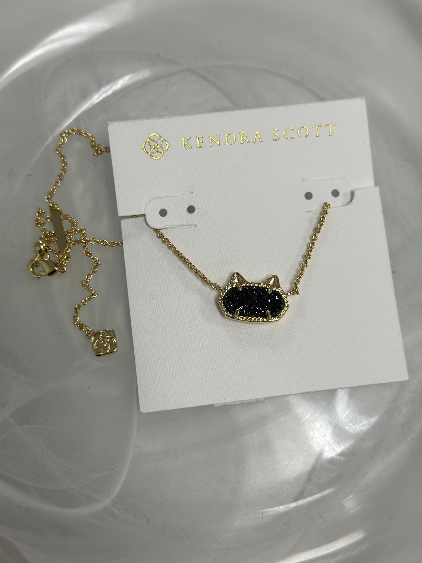 Kendra Scott black cat necklace