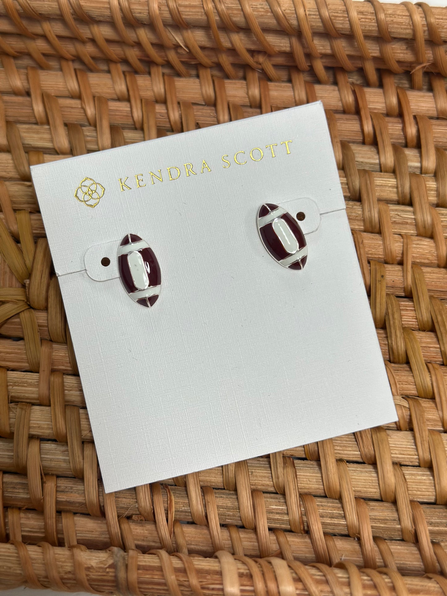 Kendra Scott football stud earrings