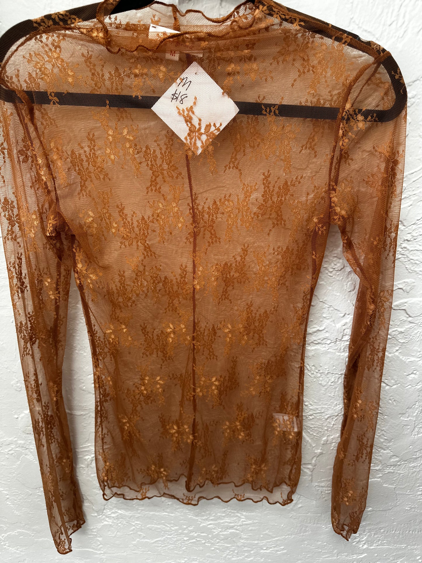 Colored Sheer Lace Undershirt