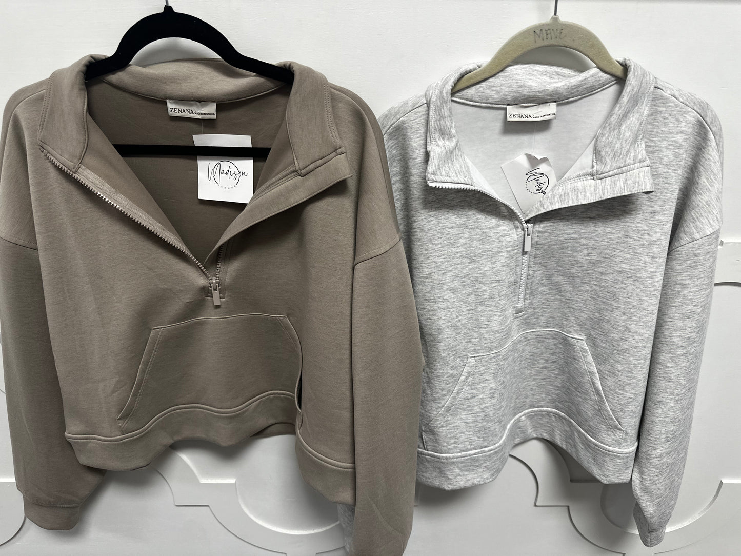 Scuba Quarter-Zip Dupe