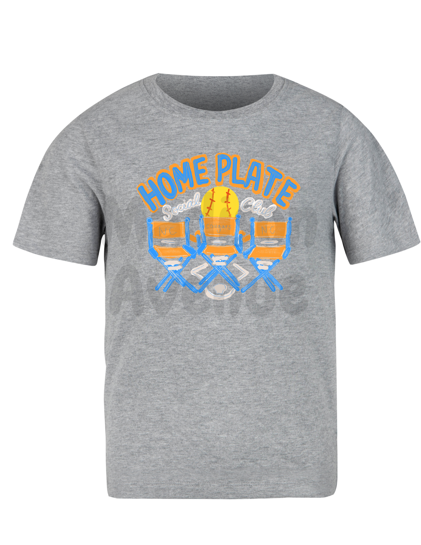 home plate social club softball t-shirt cougars