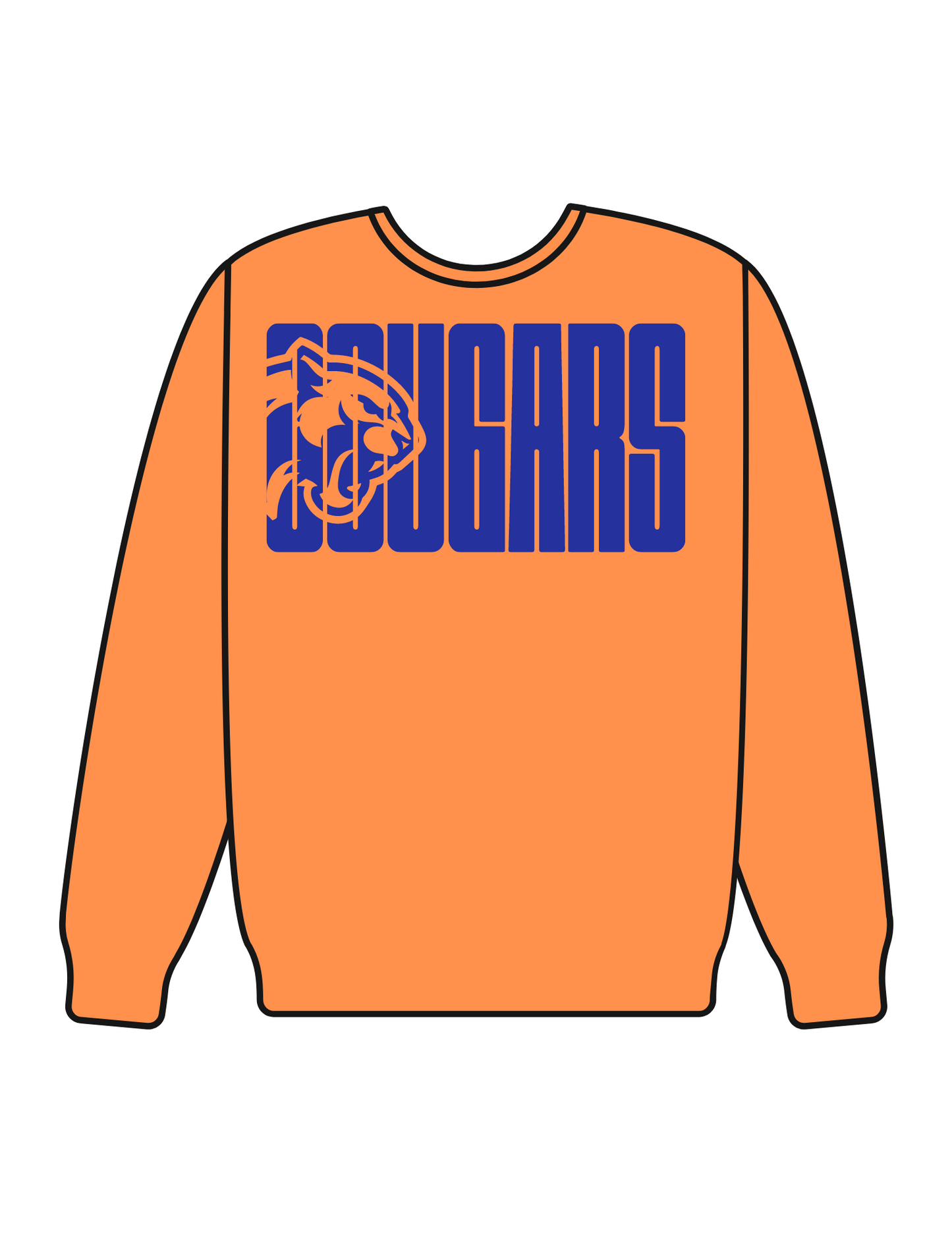 orange cougars sweatshirt