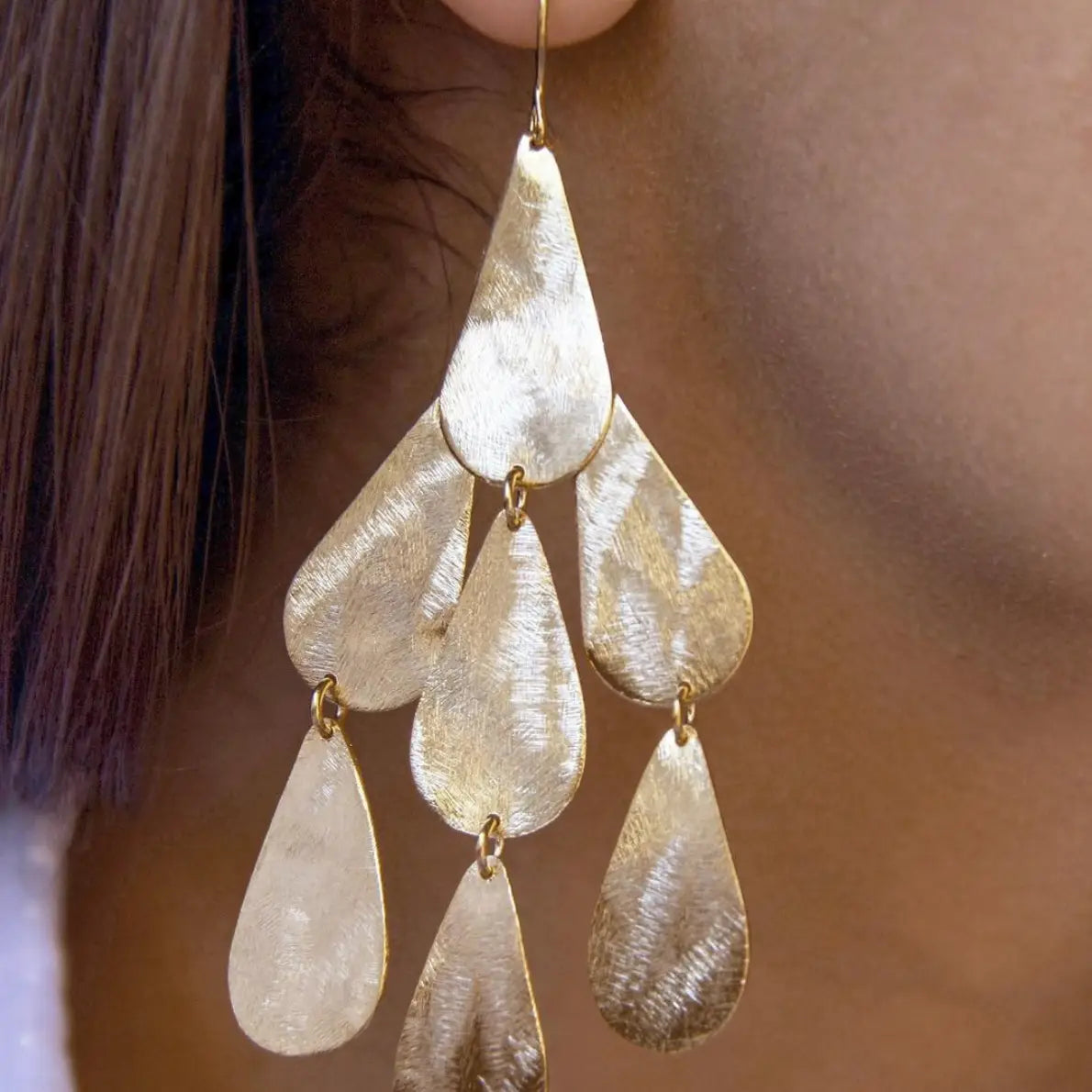 Marcia Moran Carola Raindrop Chandelier Earrings