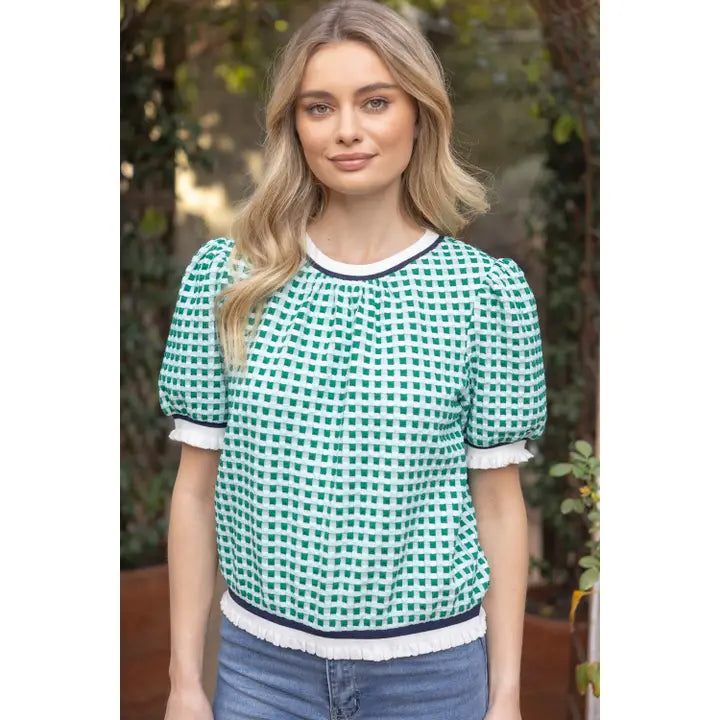 stripe contrast top
