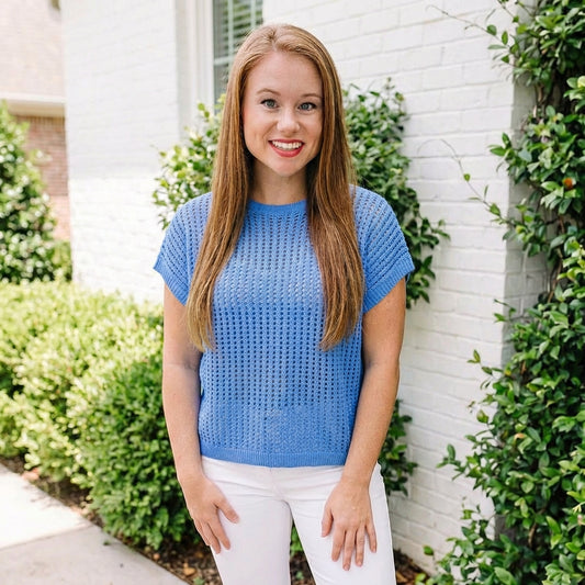 Viscose Crochet Knit Sheer Hollow Sweater