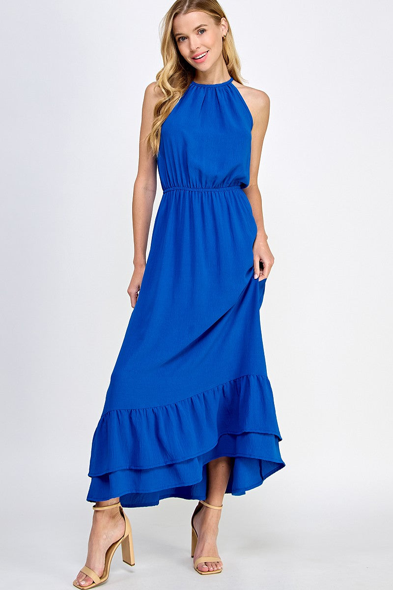 Solid maxi dress