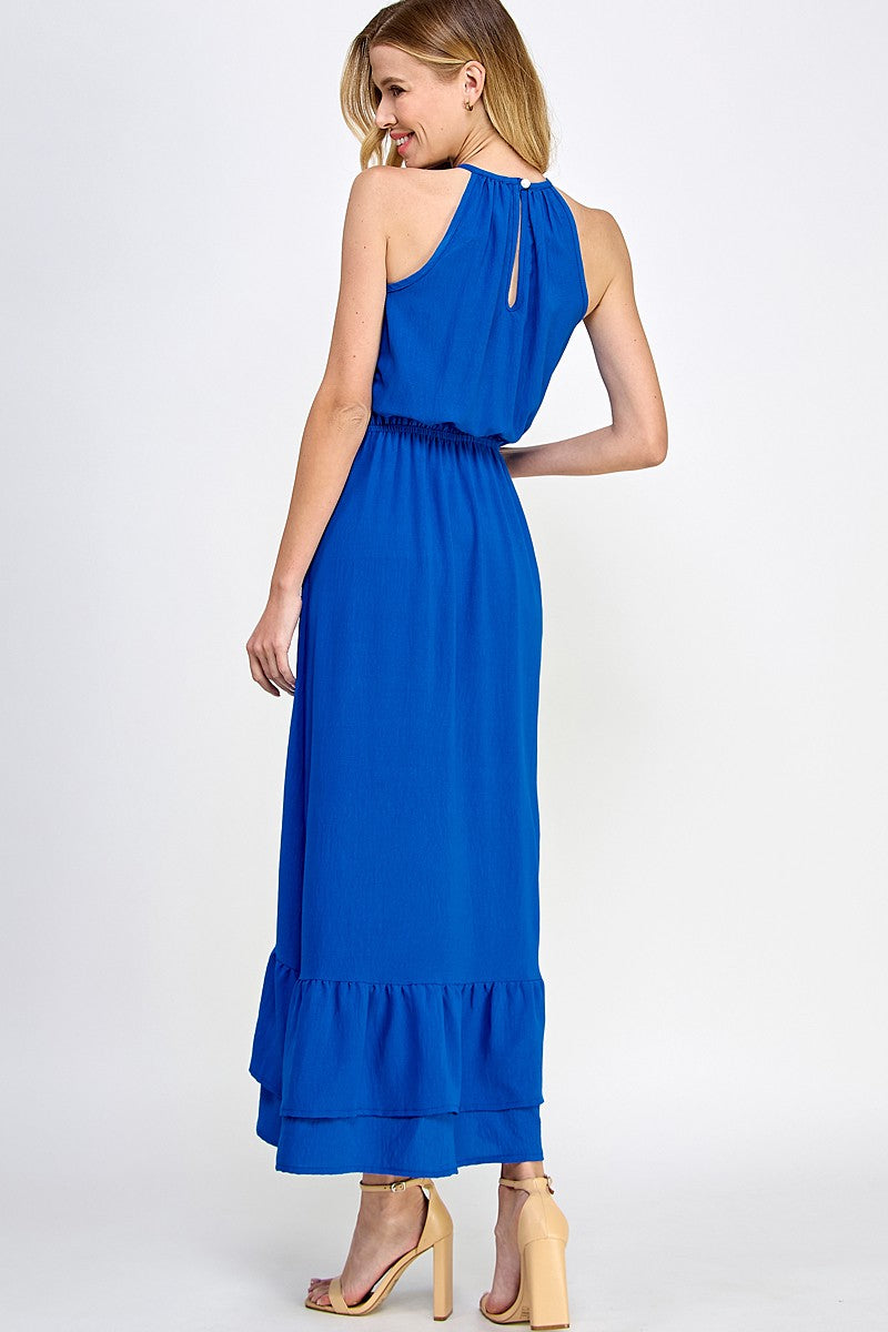 Solid maxi dress