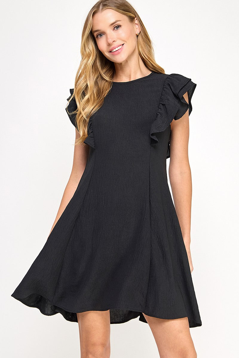 Solid swing dress