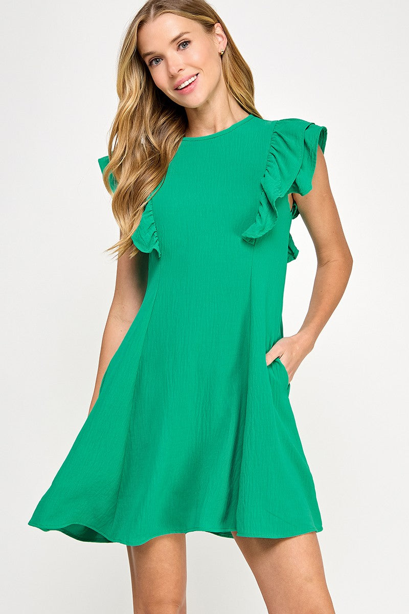 Solid swing dress