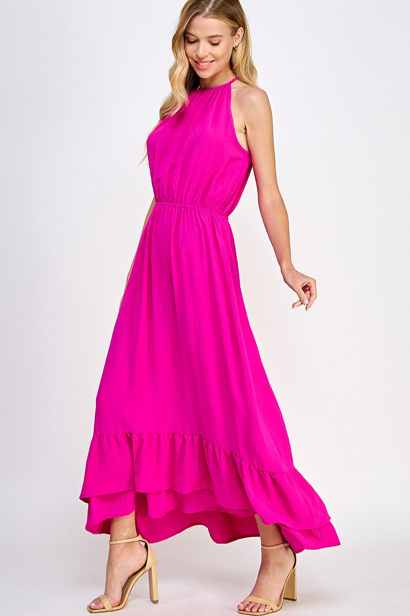 Solid maxi dress
