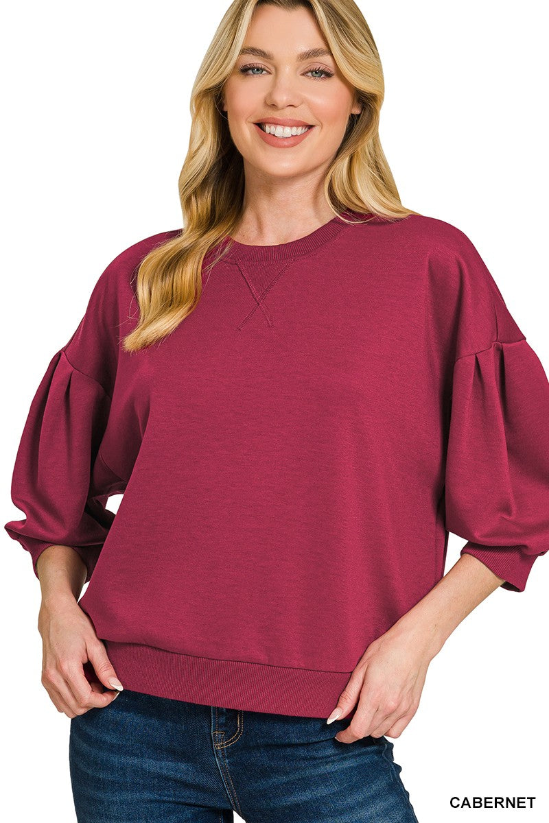 Scuba Dolman Sleeve Pullover