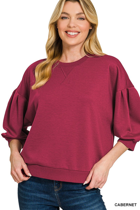 Scuba Dolman Sleeve Pullover