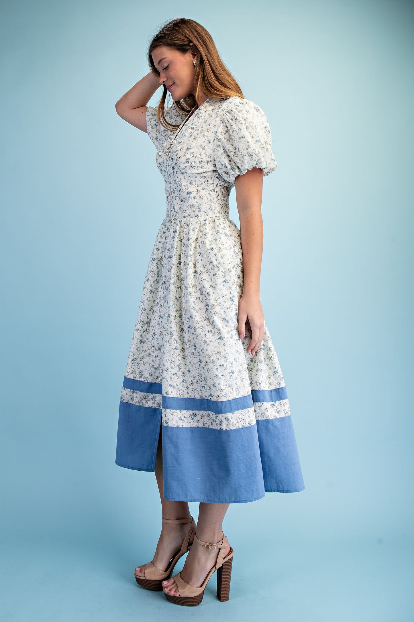 Floral Print Midi Dress