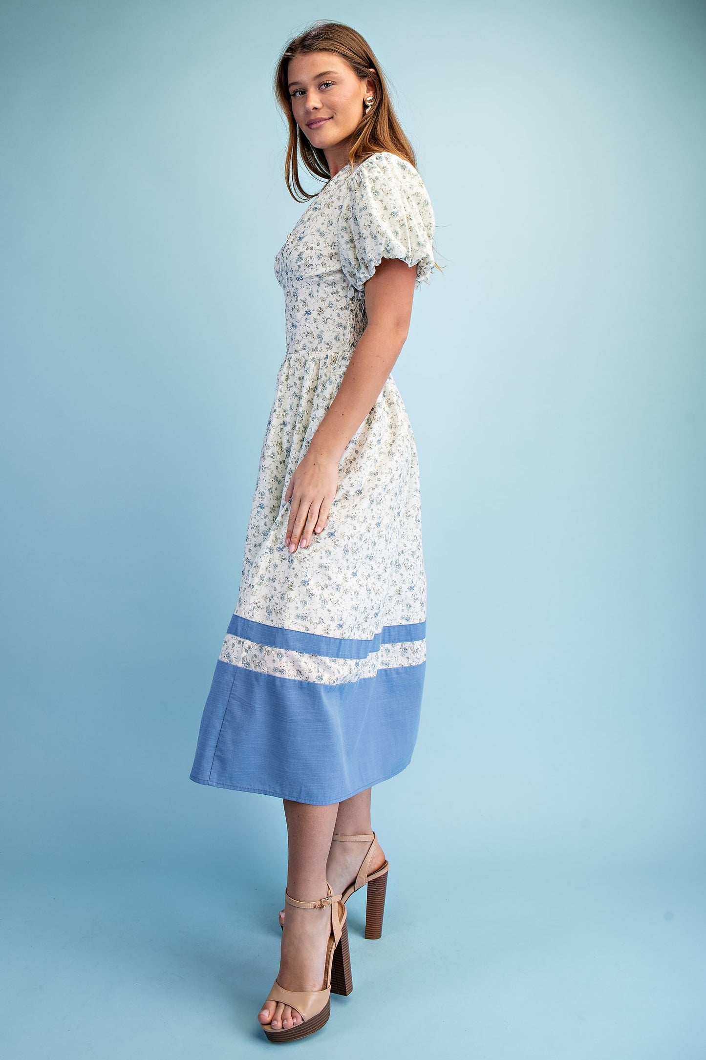 Floral Print Midi Dress