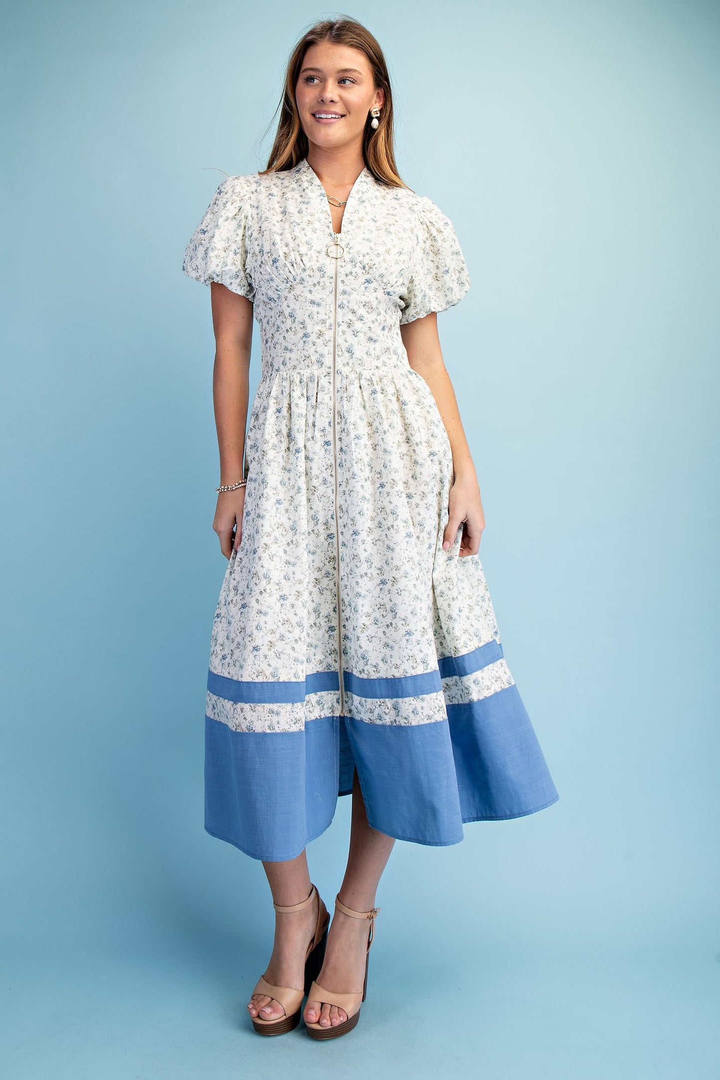 Floral Print Midi Dress