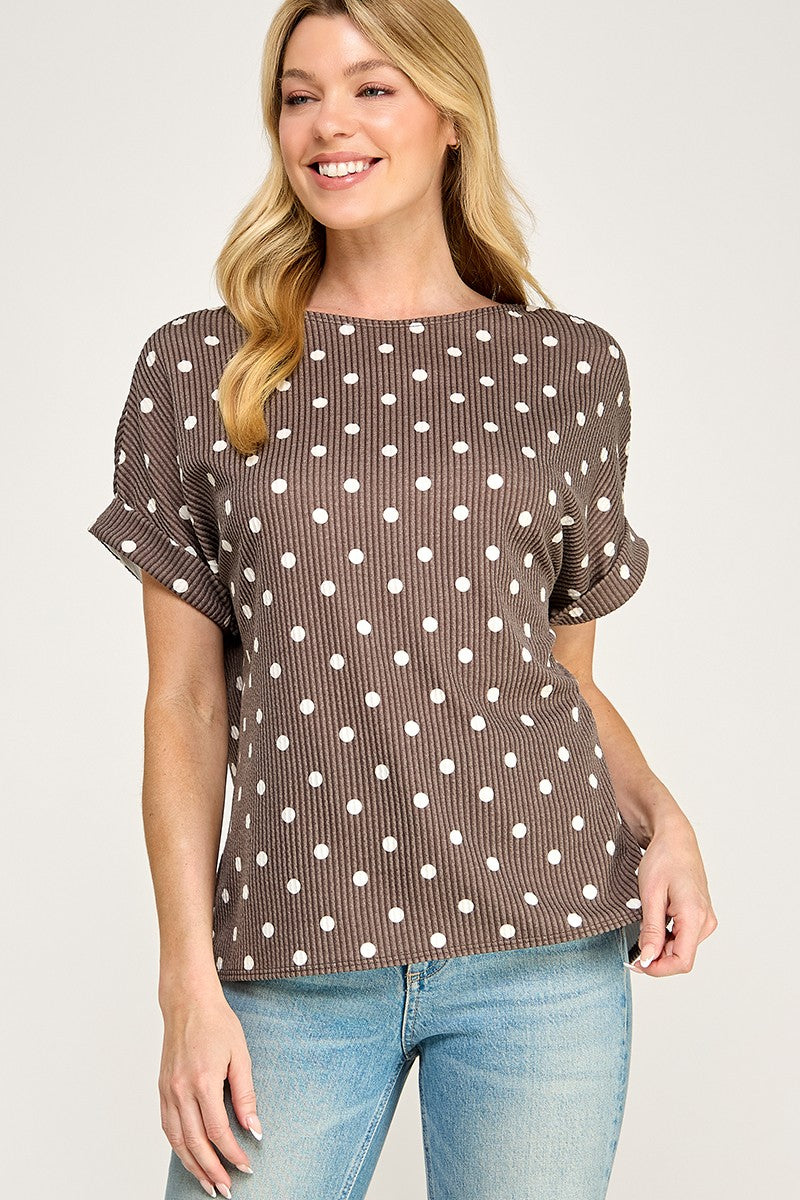 polka dot top