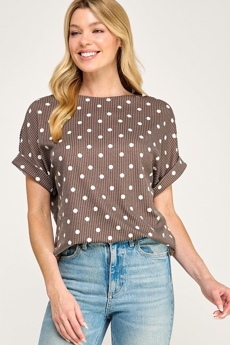 polka dot top