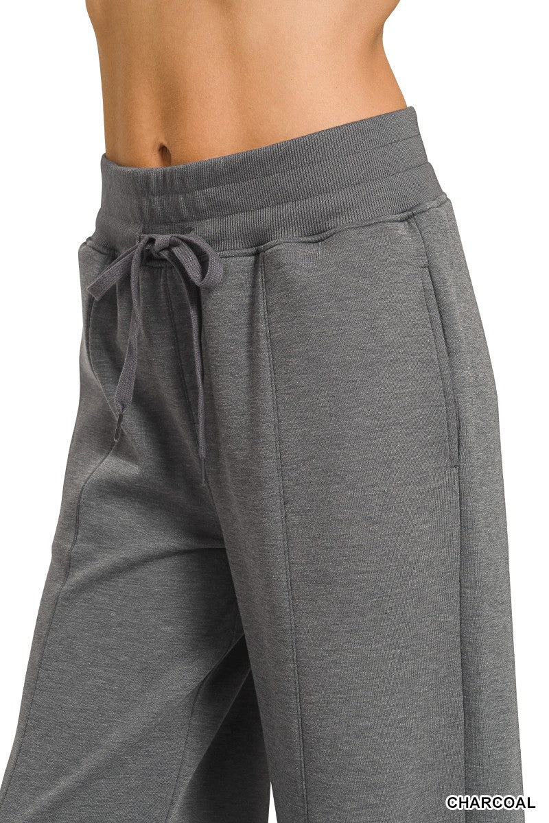 Scuba Collared Short Sleeve Pullover & Center Seam Pants Set
