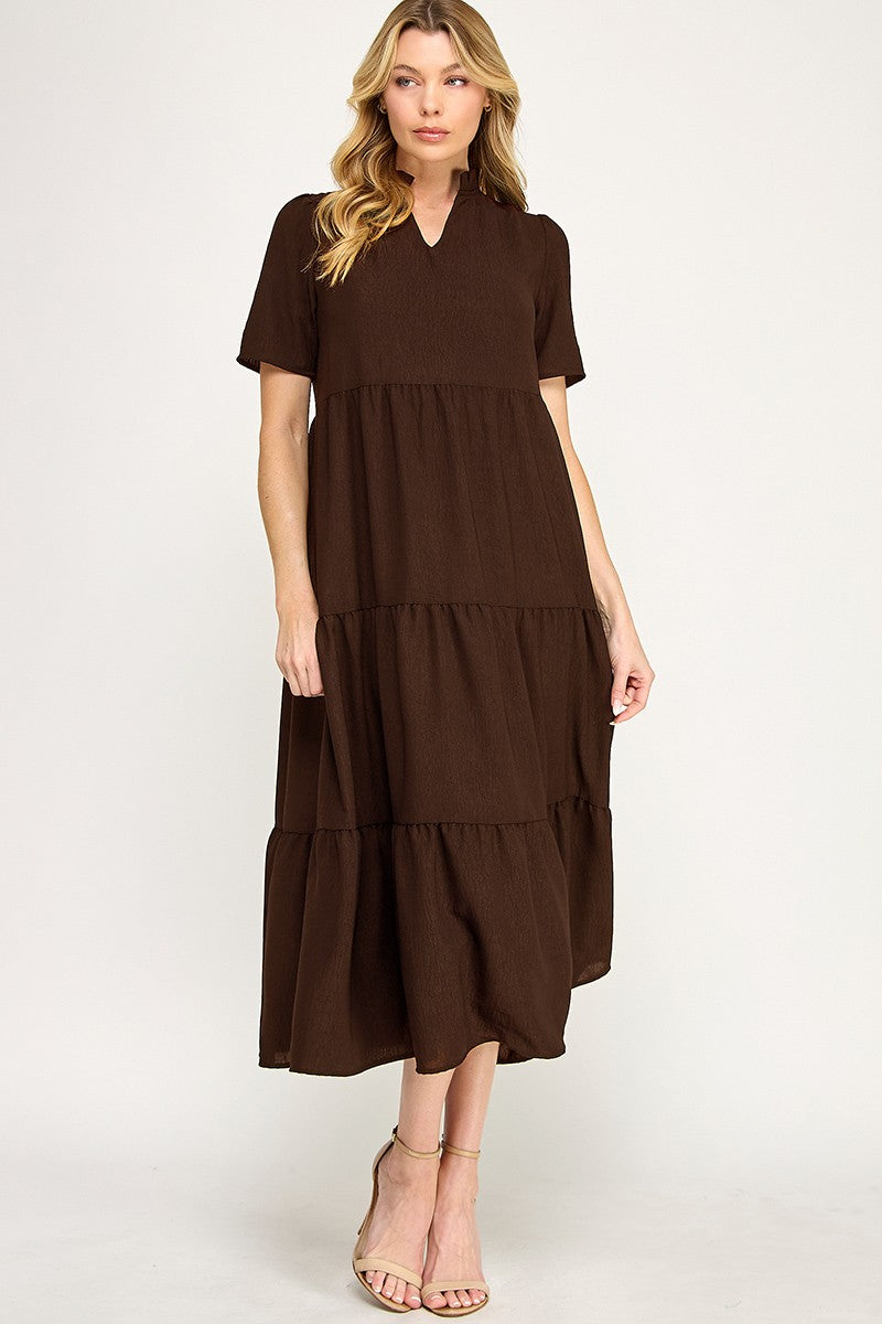 Chocolate maxi dress