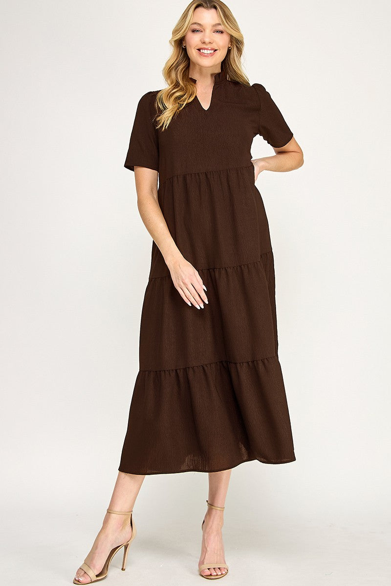 Chocolate maxi dress