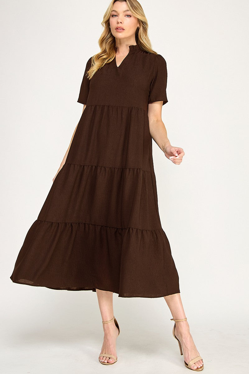 Chocolate maxi dress