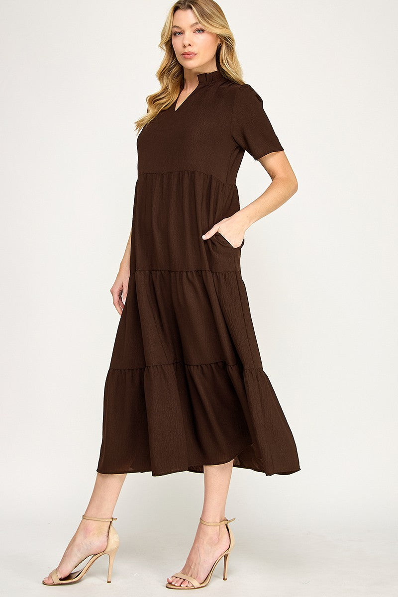 Chocolate maxi dress