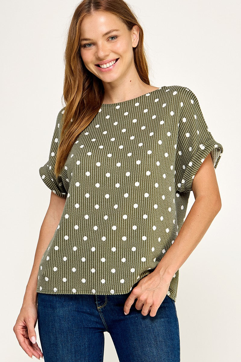 polka dot top