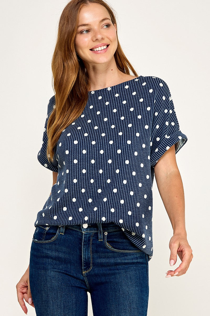 polka dot top