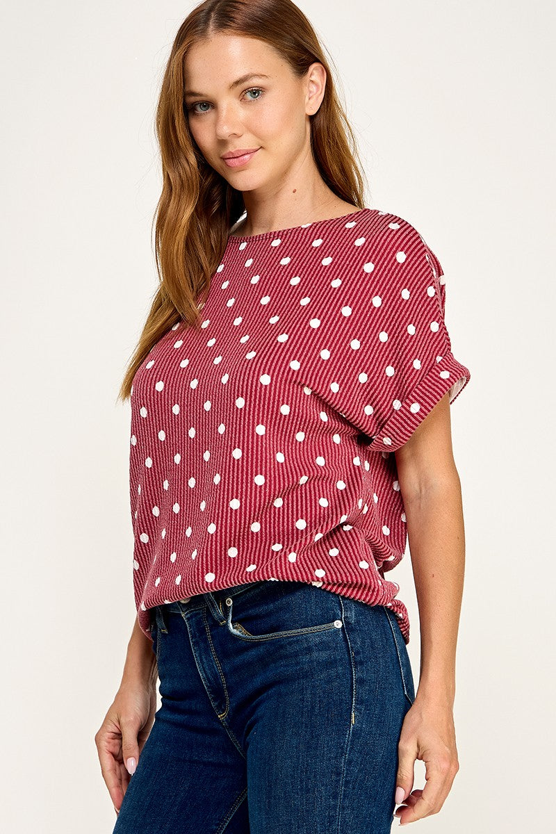 polka dot top