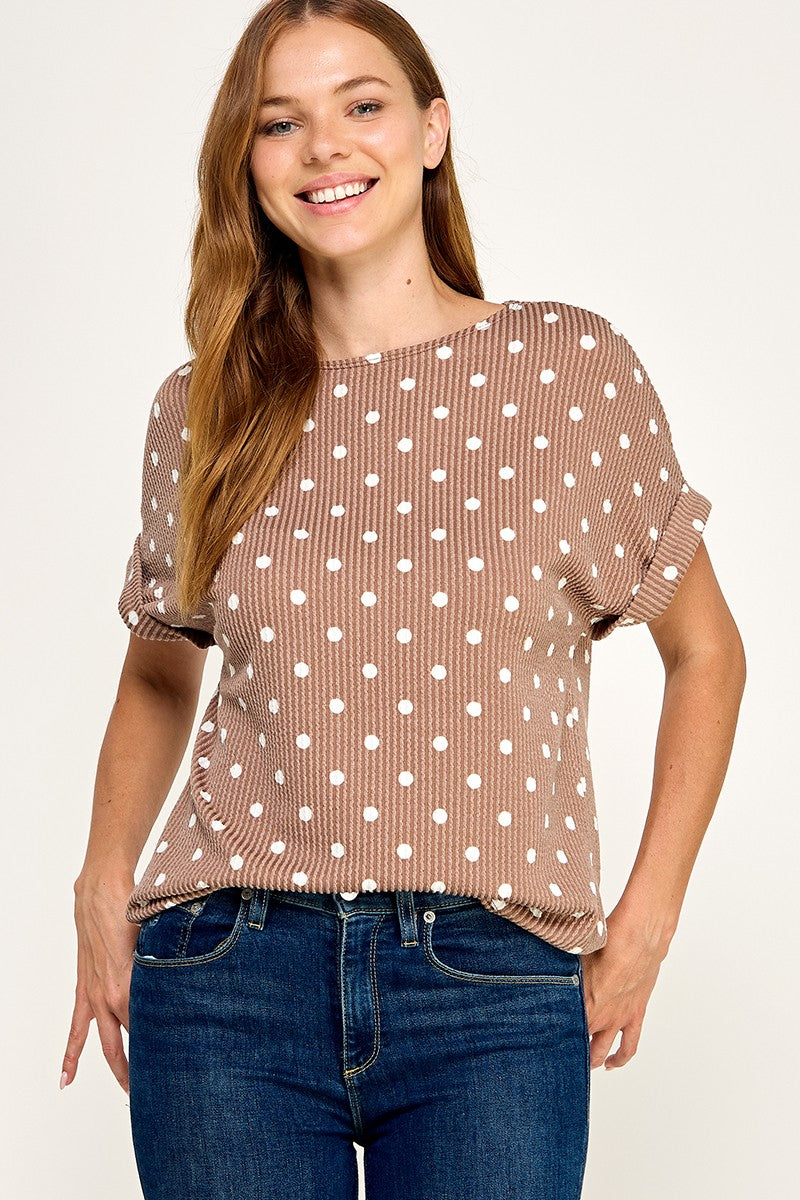 polka dot top