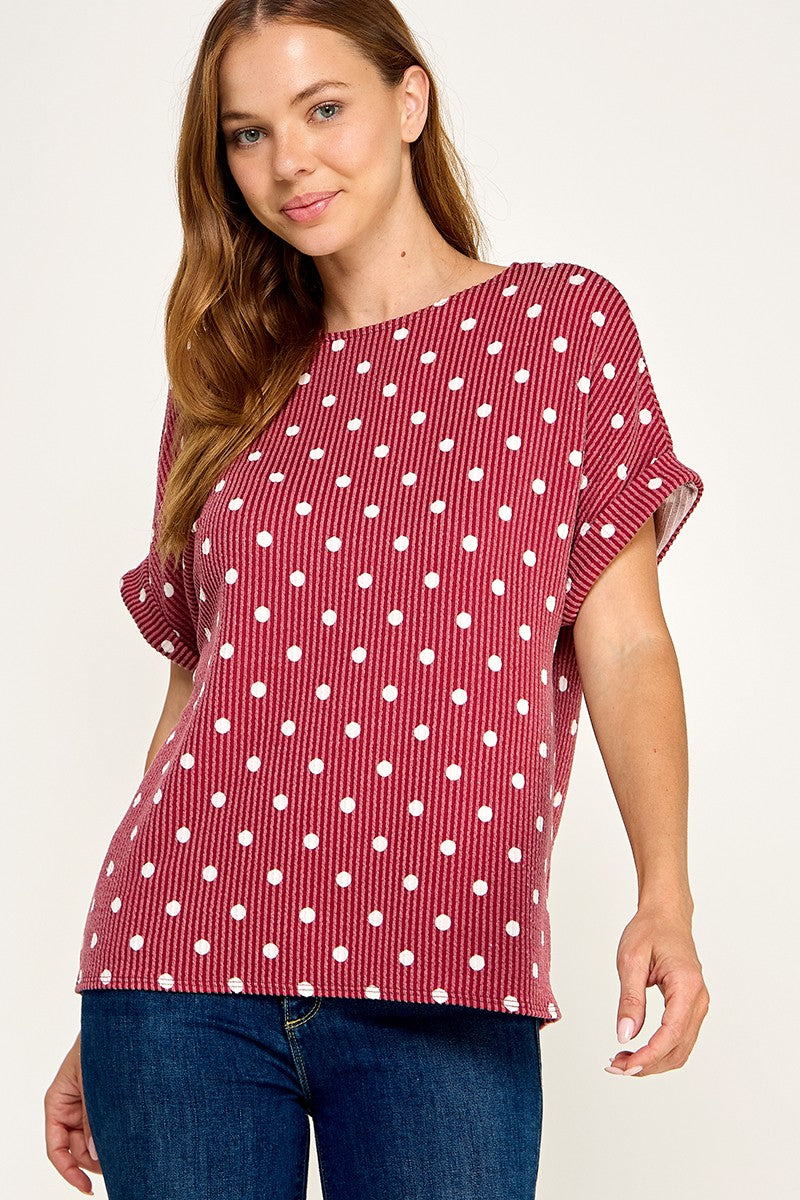 polka dot top