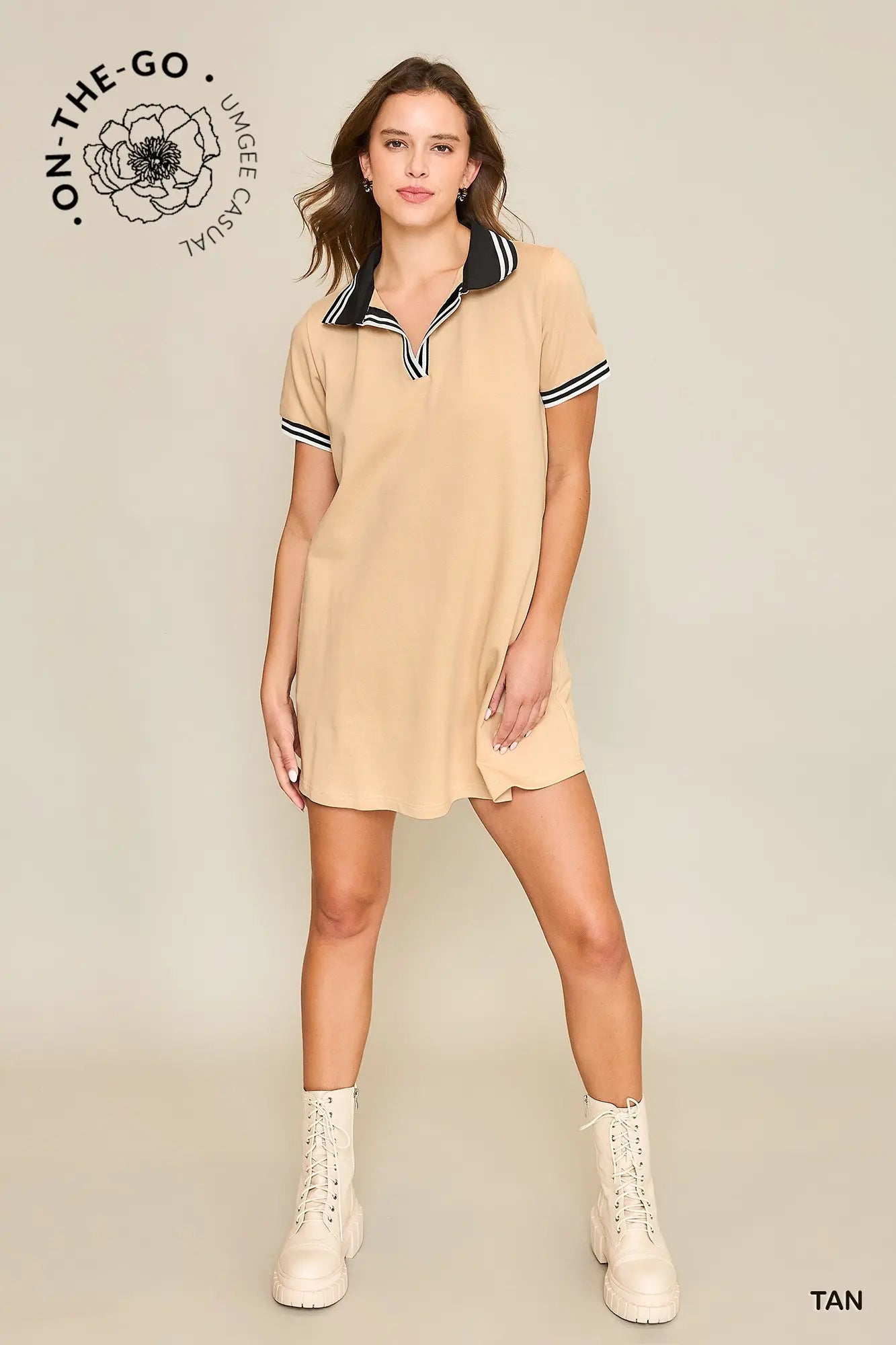 Sporty Chic Polo Mini Dress