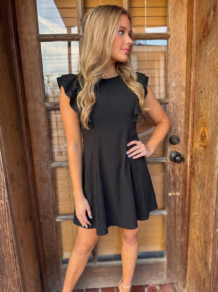 Solid swing dress