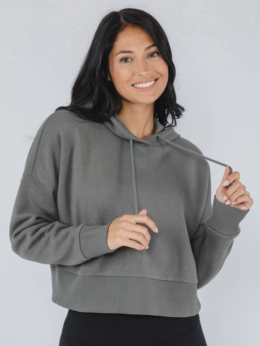Women's Lux Fleece Solid Pullover Hoodie