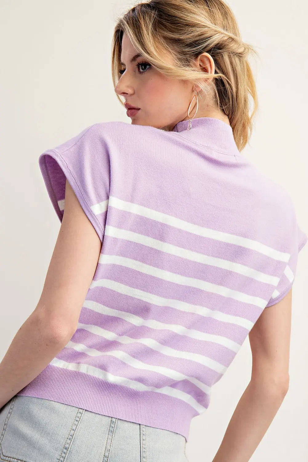 Short Sleeve Striped Top