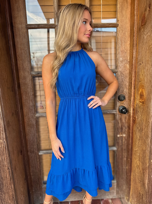 Solid maxi dress