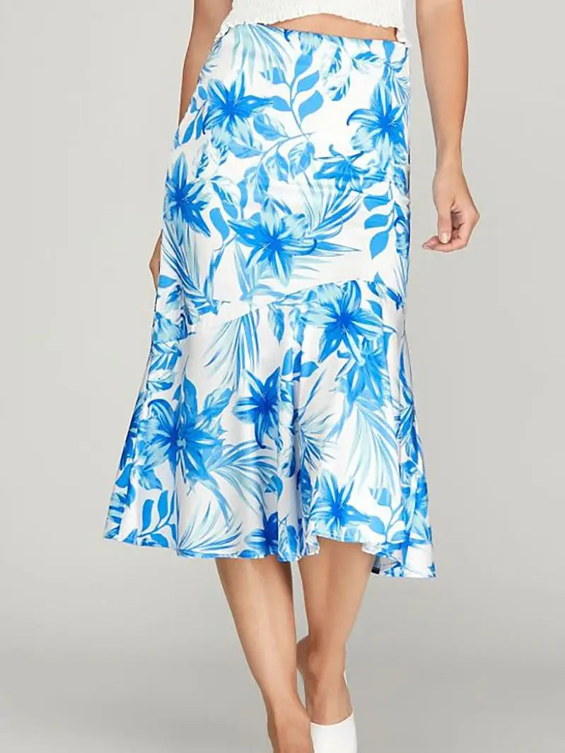 Floral Print Cowl Neck Sleeveless Satin Set