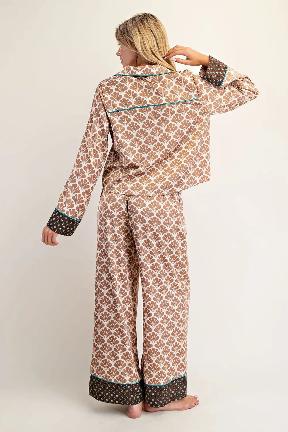 Lounge Set brown printed