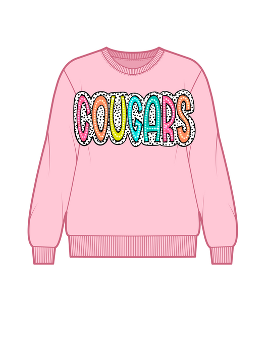 pink Cougars Sweatshirt