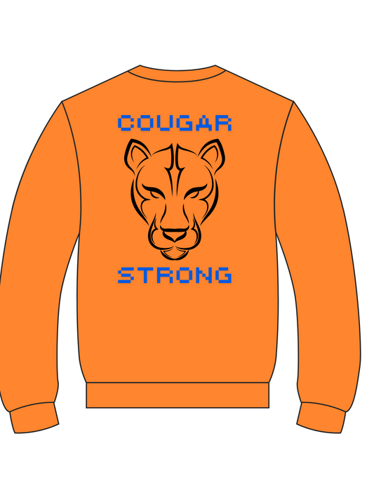 orange cougar strong sweatshirt